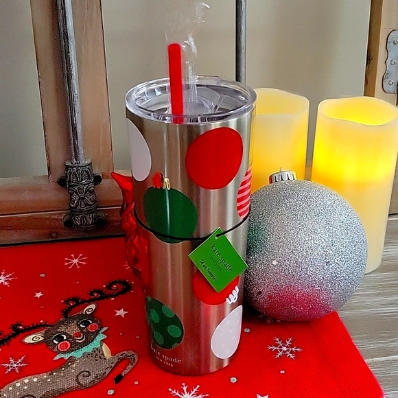 kate spade Holiday Kate Spade Ornament 24oz Tumbler Nwt Poshmark